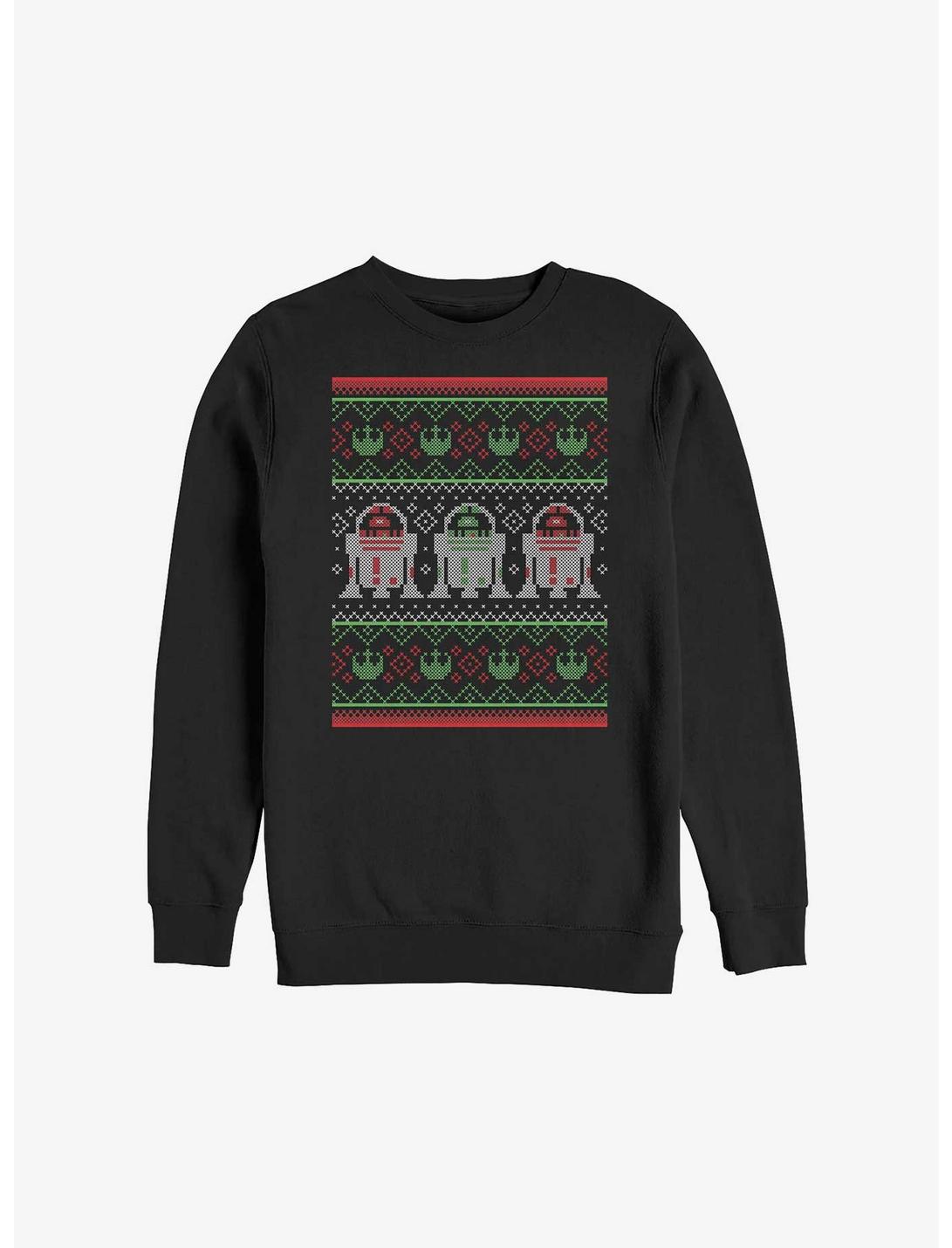Star Wars R2-D2 Ugly Christmas Sweatshirt, BLACK, hi-res