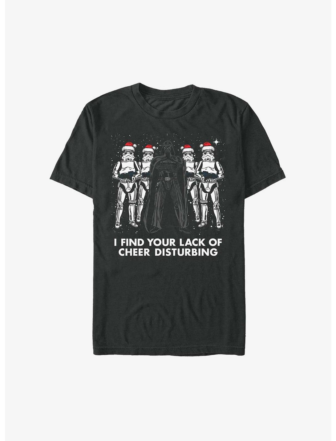 Star Wars Holiday Cheer Vader and Storm Troopers T-Shirt, BLACK, hi-res
