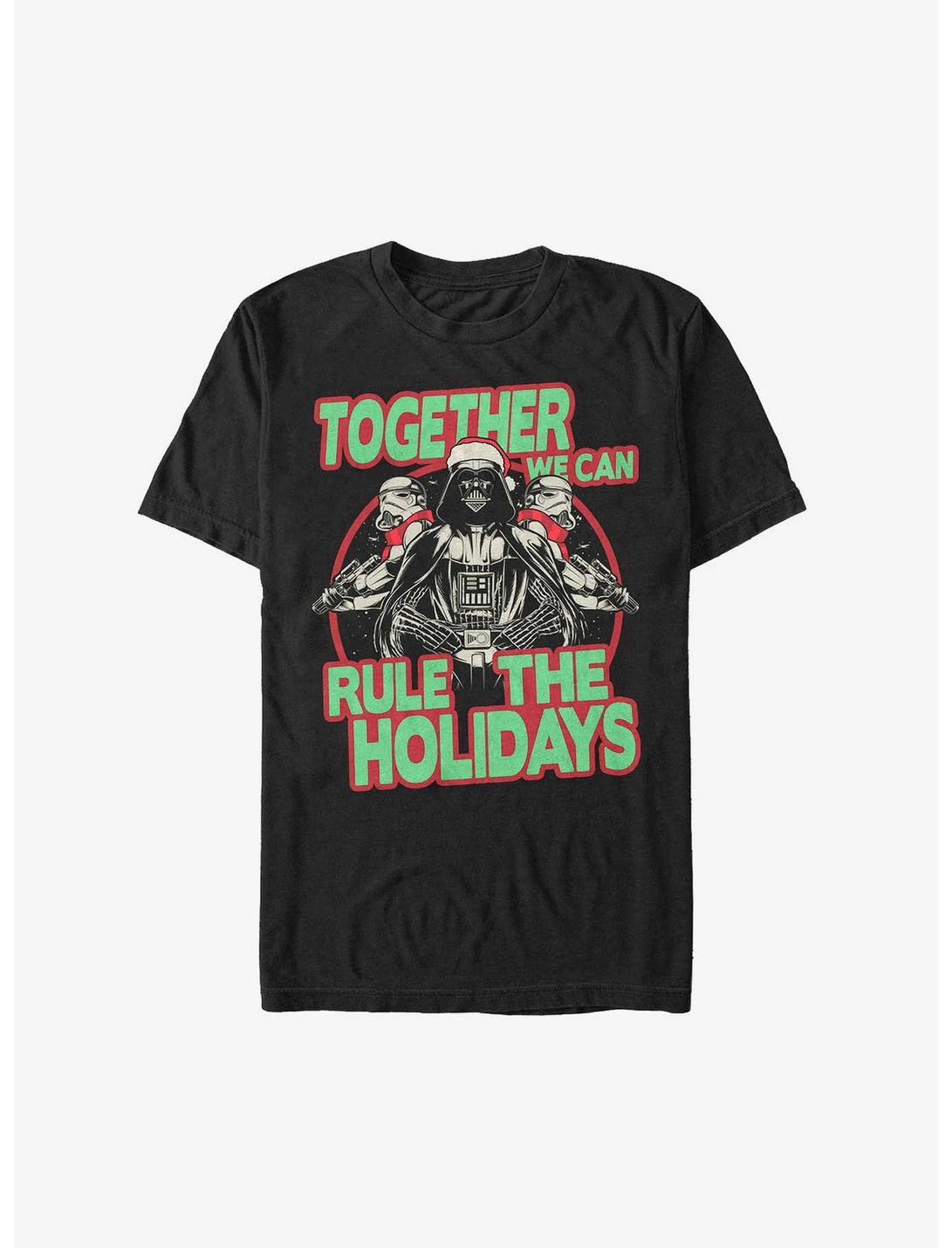 Star Wars Darth Vader Rule The Holidays T-Shirt, BLACK, hi-res