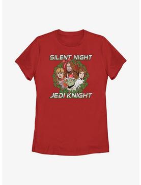 Star Wars Silent Night Jedi Knight Wreath Womens T-Shirt, , hi-res