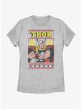 Marvel Thor Asgardian Ugly Christmas Womens T-Shirt, ATH HTR, hi-res