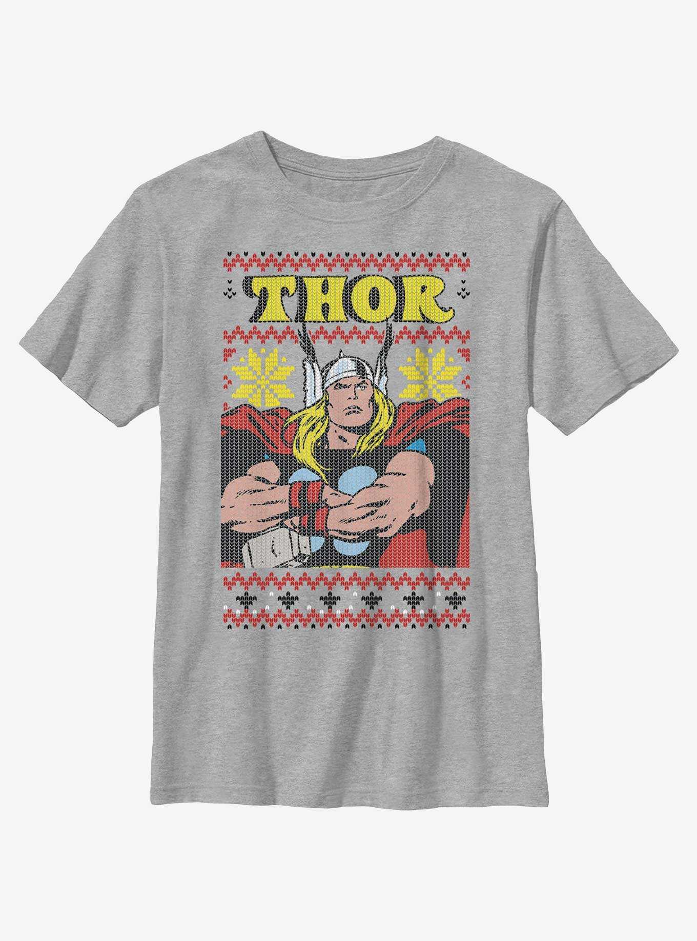 Marvel Thor Asgardian Ugly Christmas Youth T-Shirt, , hi-res