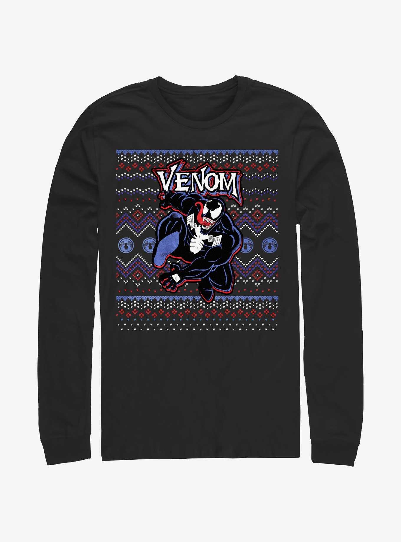 Marvel Venom Venomous Ugly Christmas Long-Sleeve T-Shirt, , hi-res