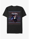 Marvel Venom Venomous Ugly Christmas T-Shirt, BLACK, hi-res