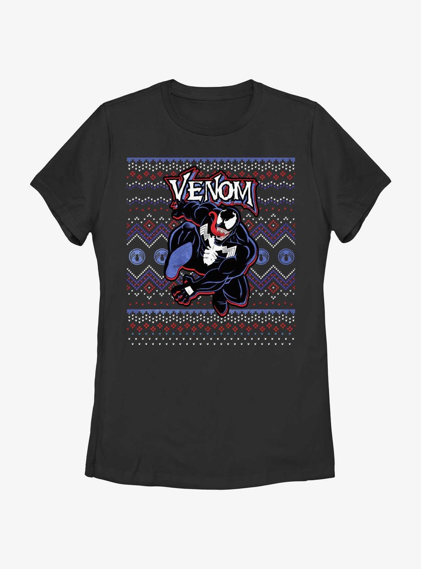 Marvel Venom Venomous Ugly Christmas Womens T-Shirt, , hi-res