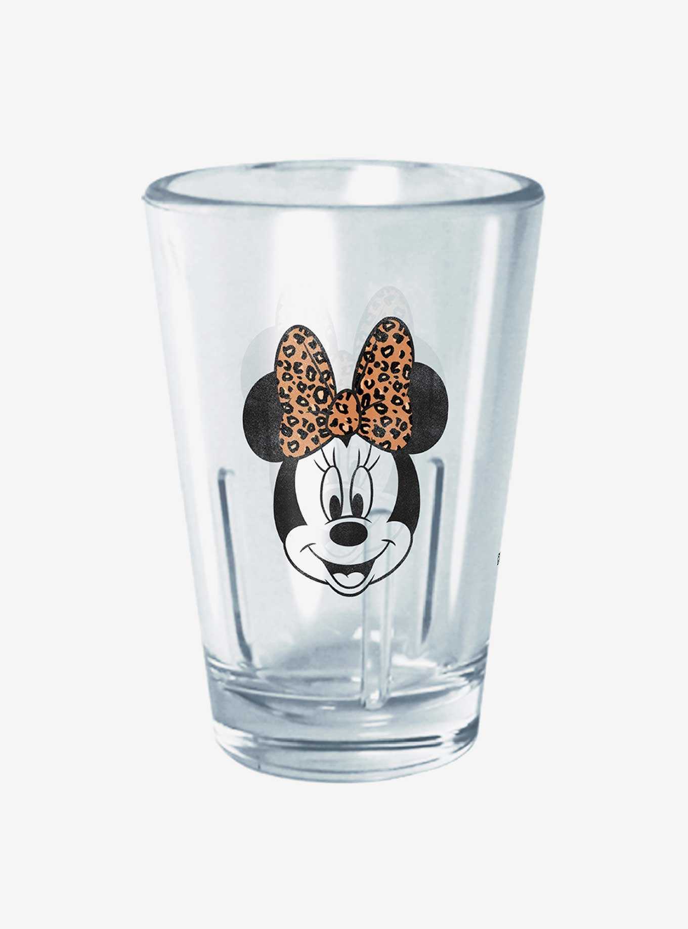 Disney Mickey Mouse Minnie Leopard Bow Mini Glass, , hi-res
