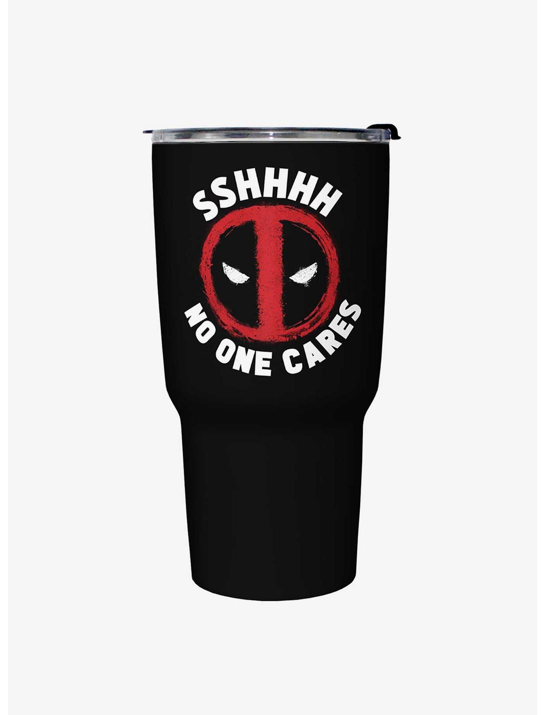 Marvel Deadpool No One Cares Travel Mug, , hi-res
