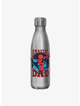 Marvel Spider-Man Amazing Dad Stainless Steel Water Bottle, , hi-res