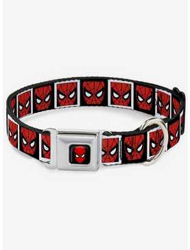 Marvel Spider-Man Face Blocks Seatbelt Buckle Pet Collar, , hi-res