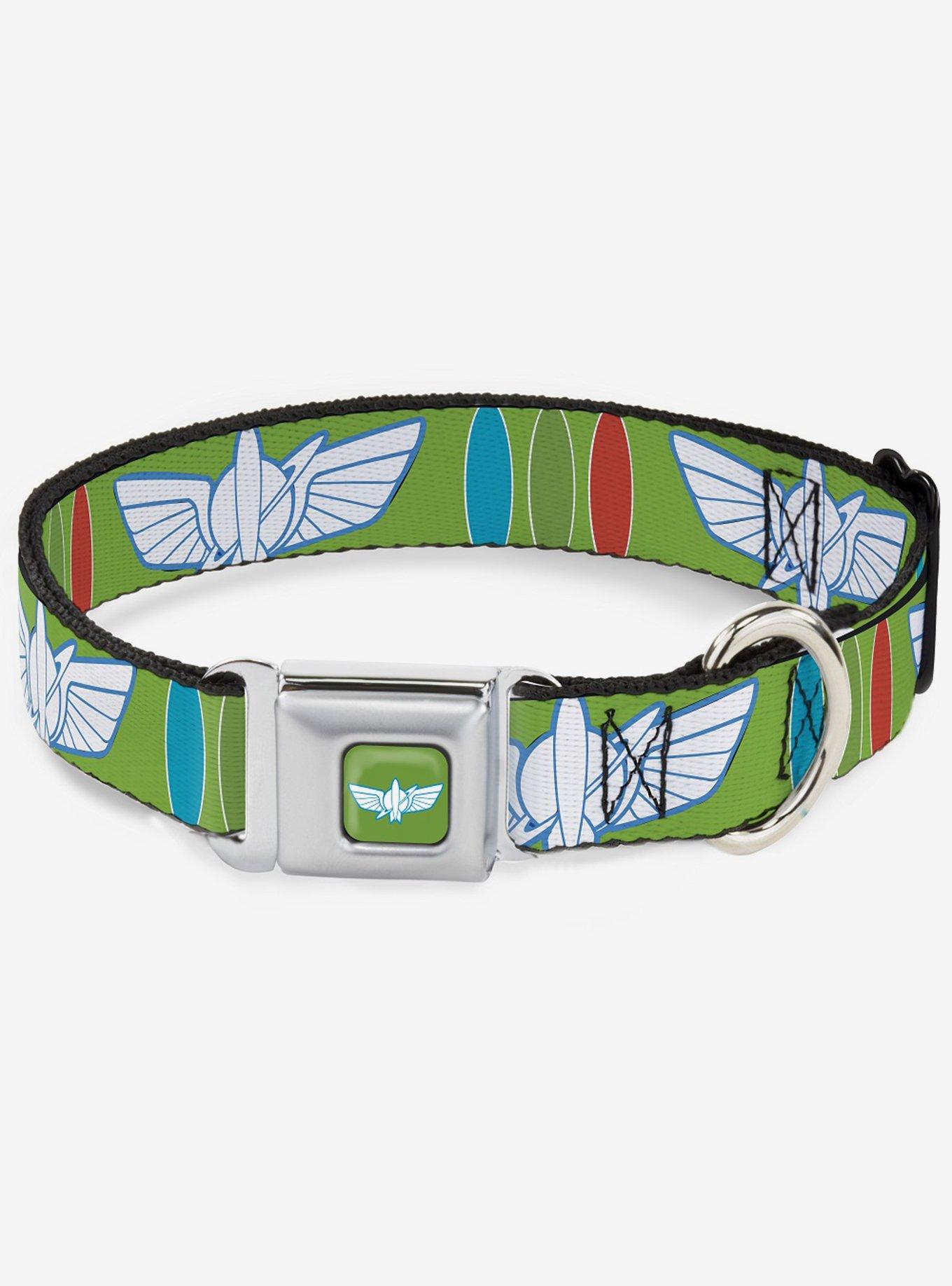 Disney Pixar Toy Story Buzz Lightyear Bounding Space Ranger Seatbelt Buckle Pet Collar, , hi-res
