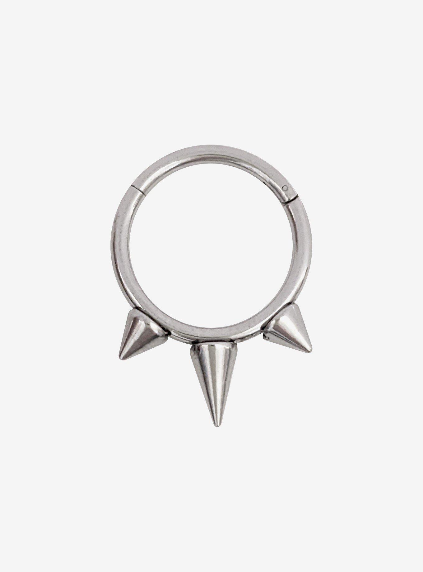 Steel Cone Stud Hinged Clicker Hot Topic