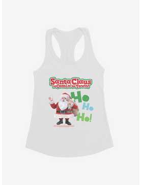 Santa Claus Is Comin' To Town! Ho Ho Ho! Santa Claus Girls Tank, , hi-res