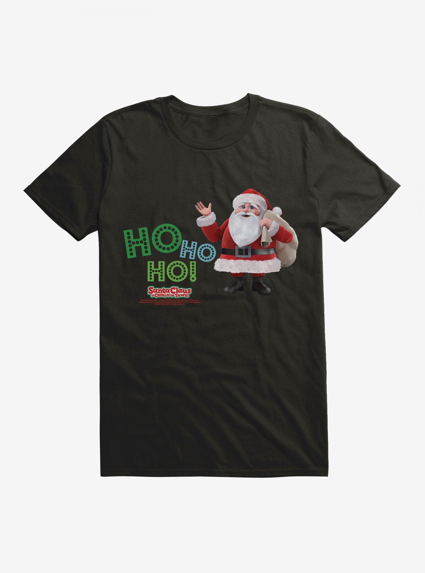 Santa Claus Is Comin' To Town! Ho Ho Ho! T-Shirt, , hi-res