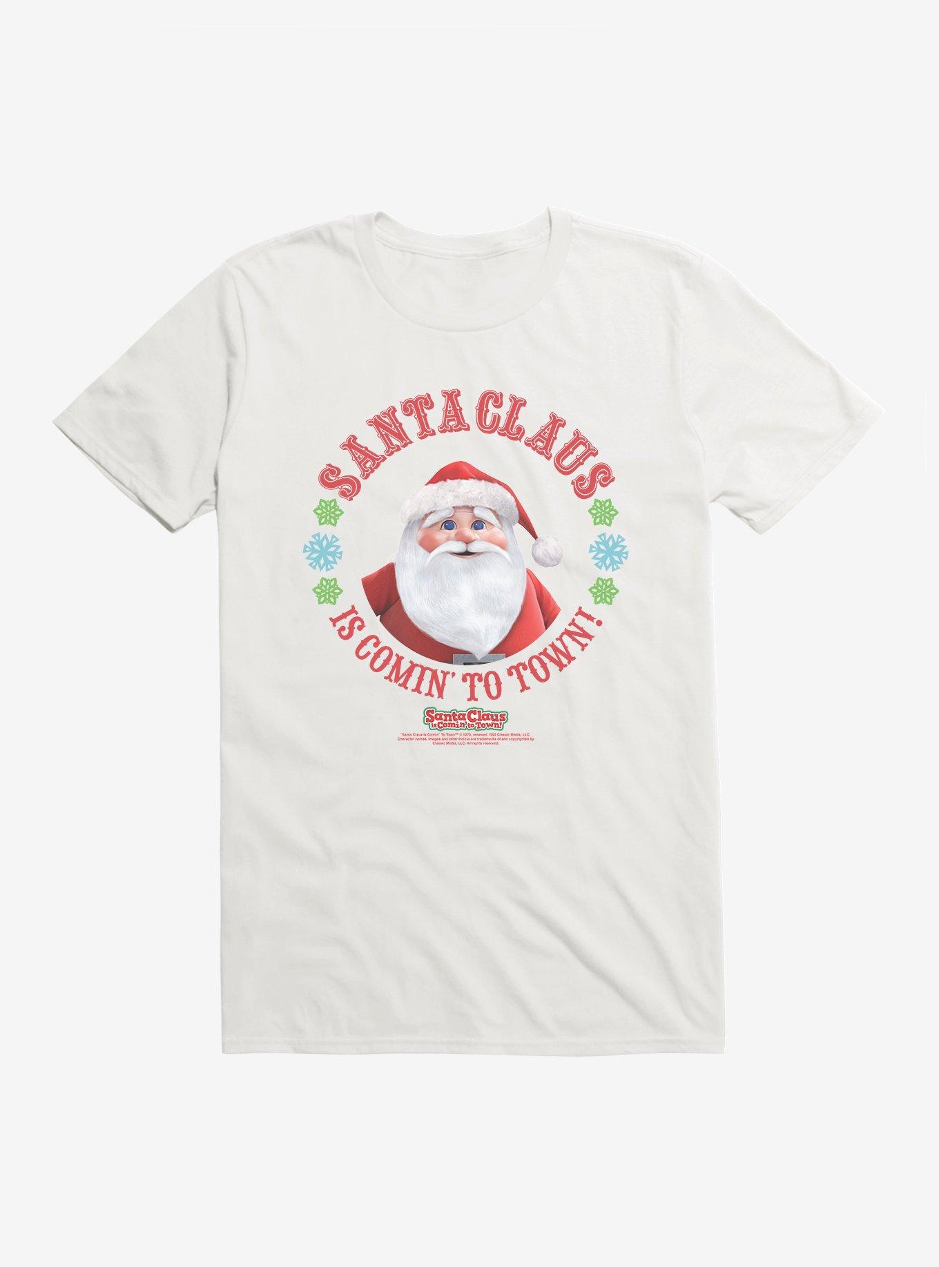 Santa Claus Is Comin' To Town! Santa Claus T-Shirt, , hi-res
