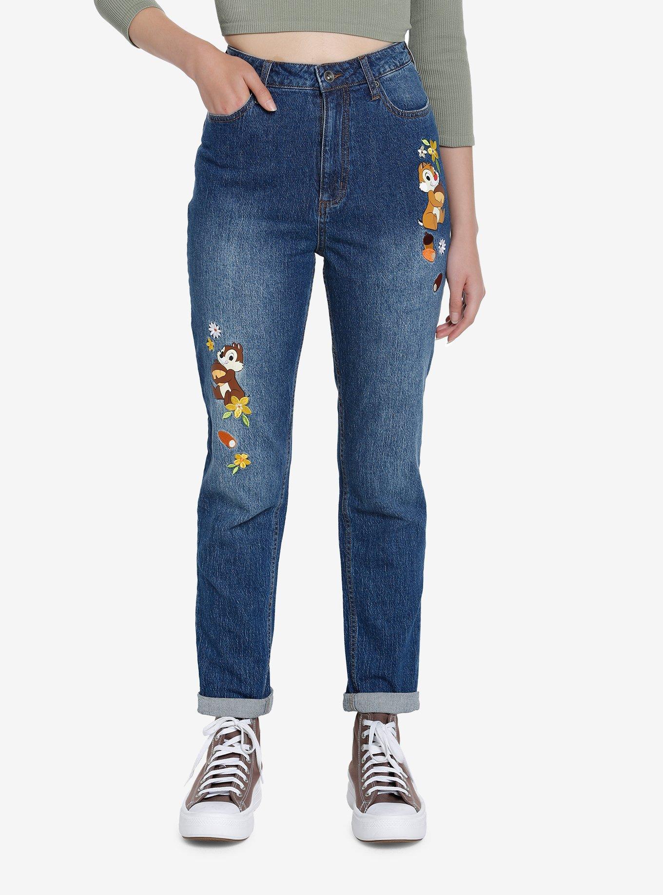 Her Universe Disney Chip 'N Dale Mom Jeans Her Universe Exclusive, MULTI, hi-res