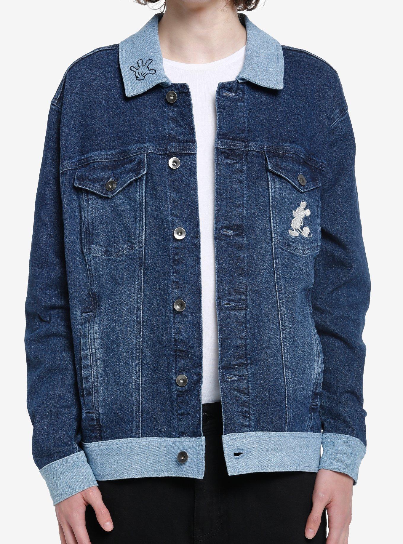 Disney patch store denim jacket