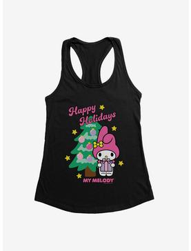 My Melody Happy Holidays Christmas Tree Womens Tank Top, , hi-res