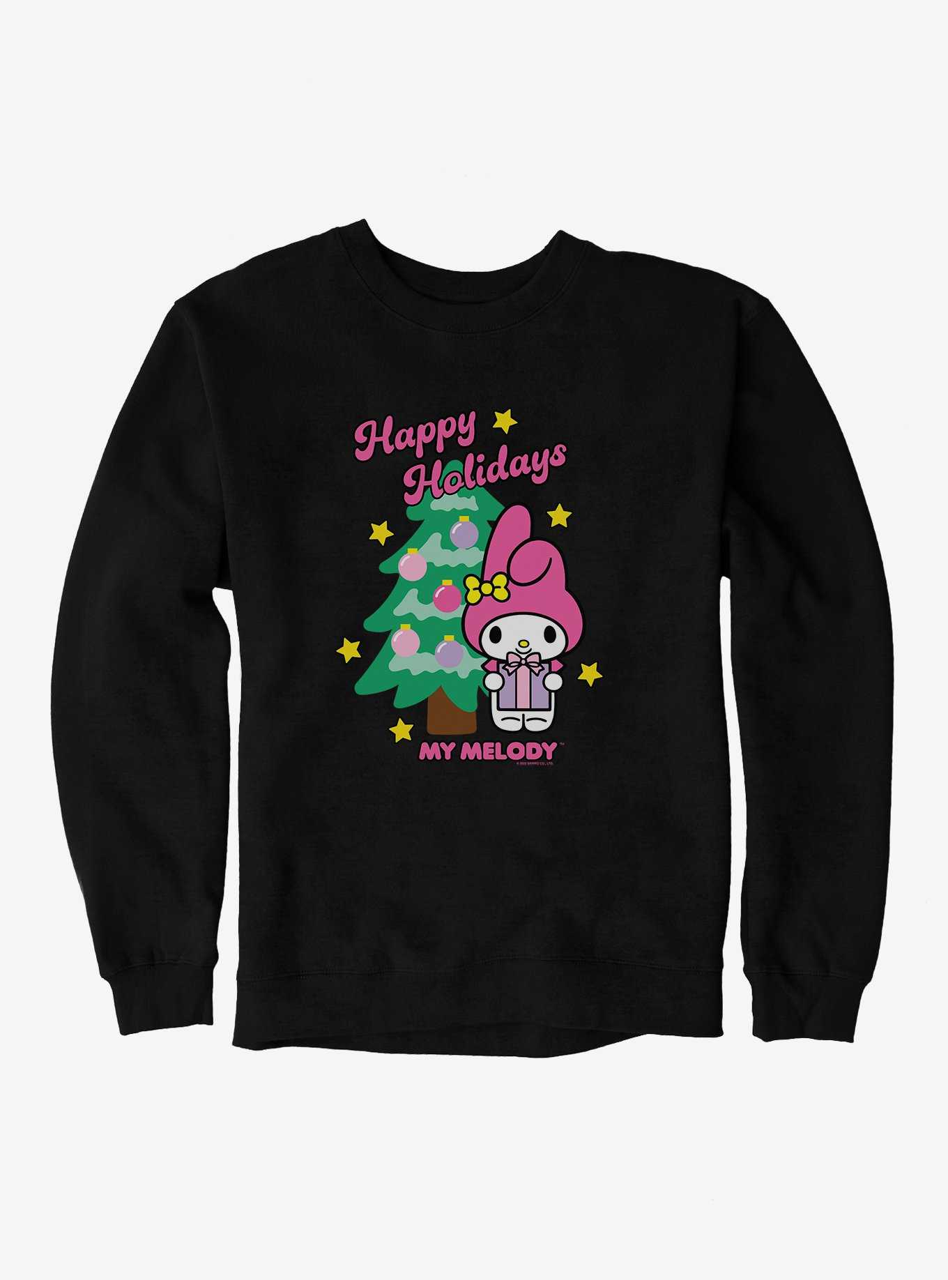 My Melody Happy Holidays Christmas Tree Sweatshirt, , hi-res