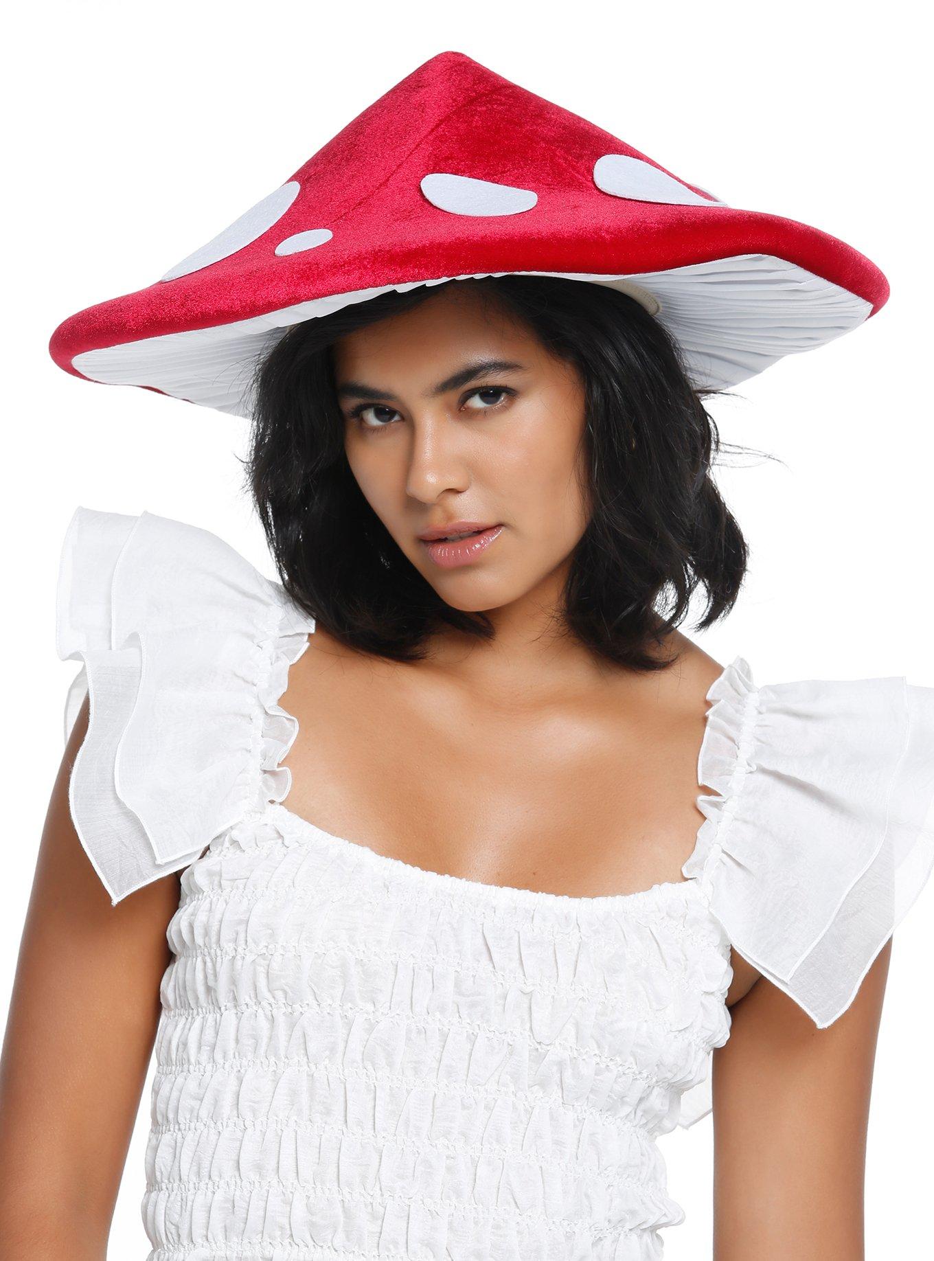 Figural Wide Mushroom Hat Hot Topic