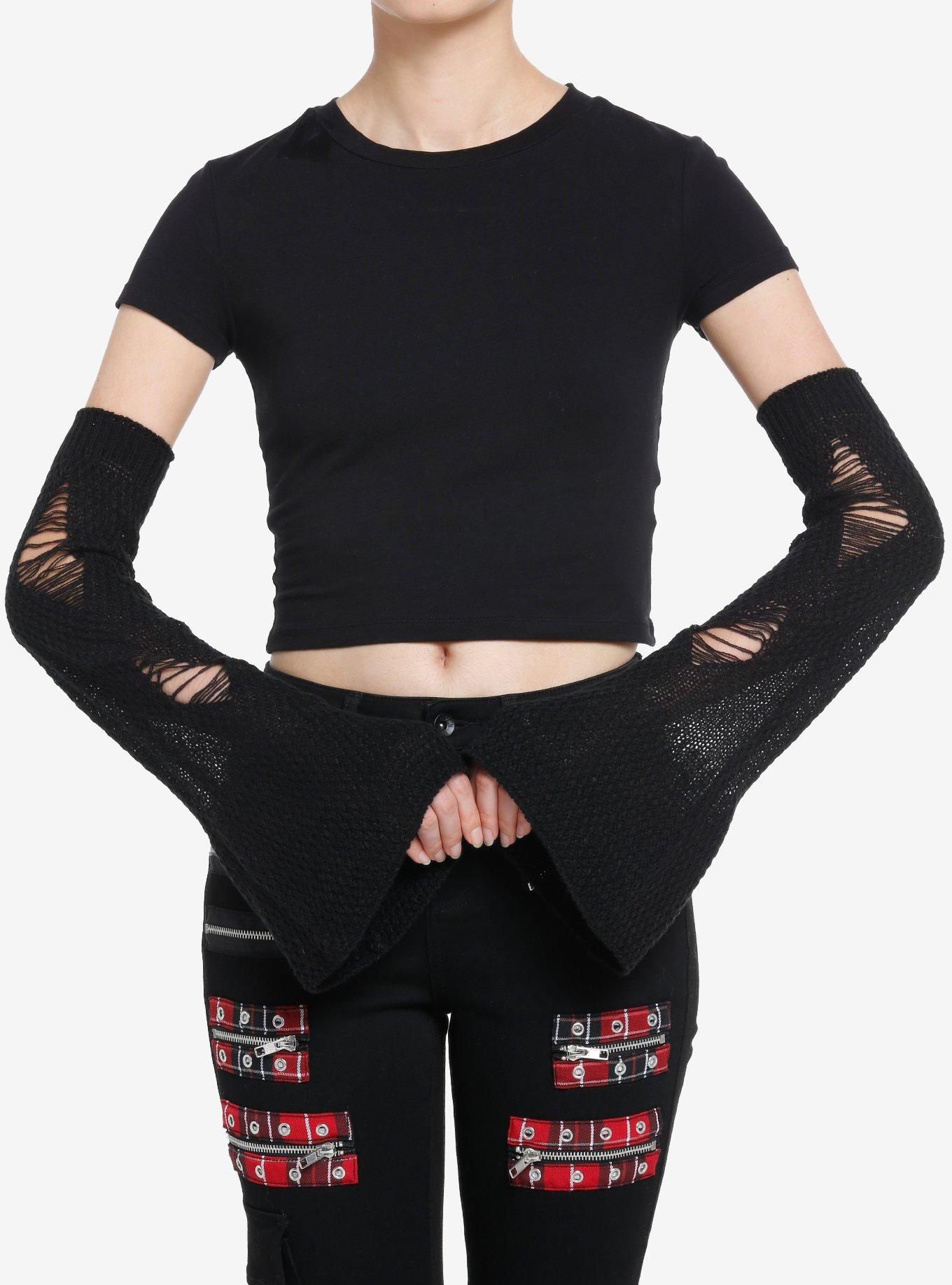 Hot Topic Distressed Flare Leg Warmers