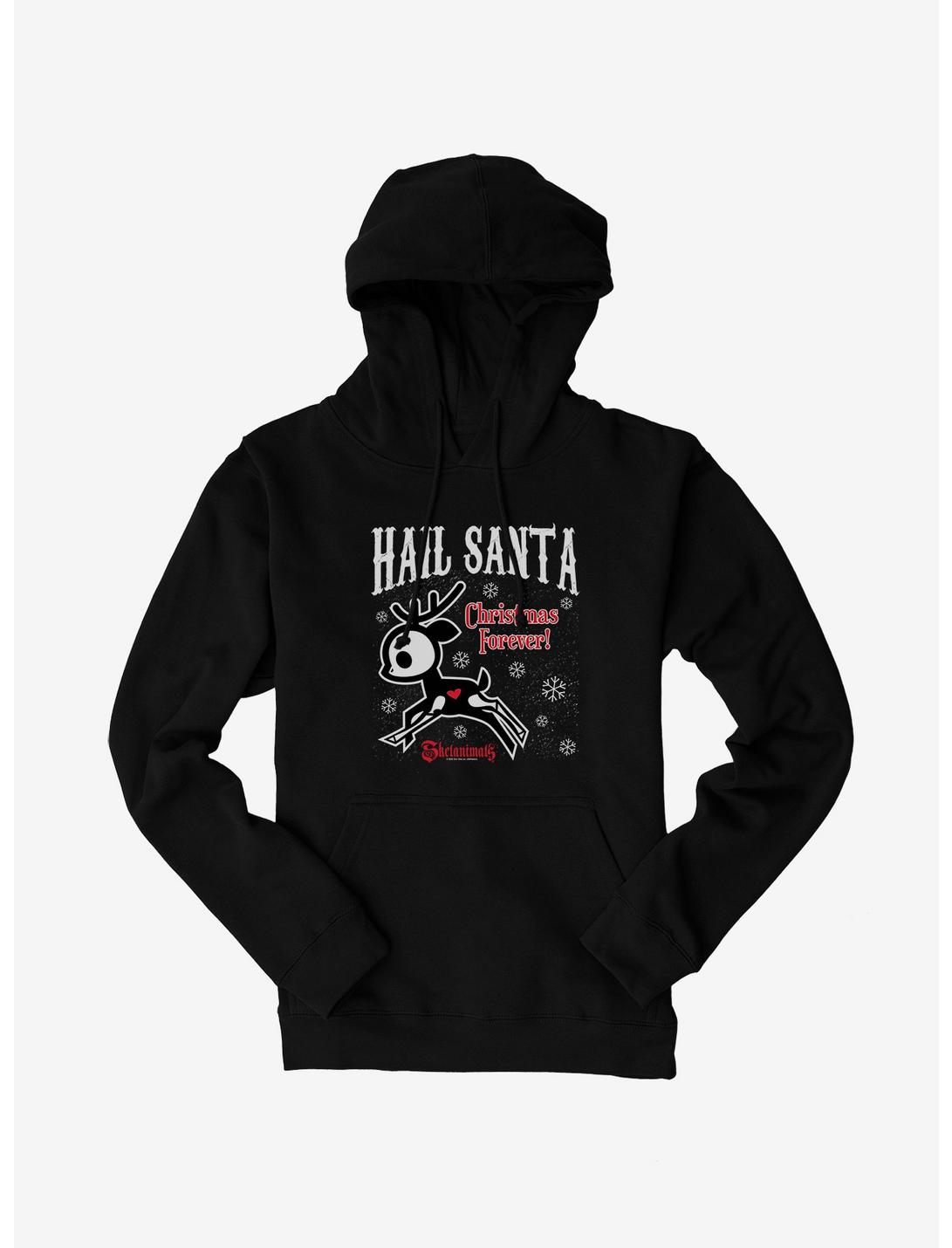 Skelanimals Hail Santa Hoodie, BLACK, hi-res