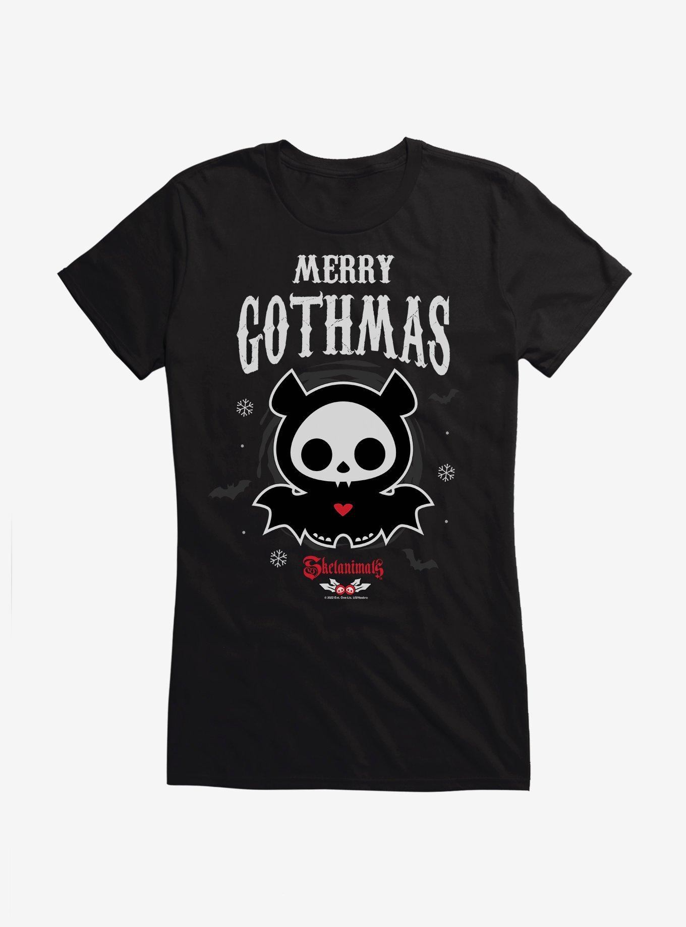 Skelanimals Merry Gothmas Girls T-Shirt, BLACK, hi-res