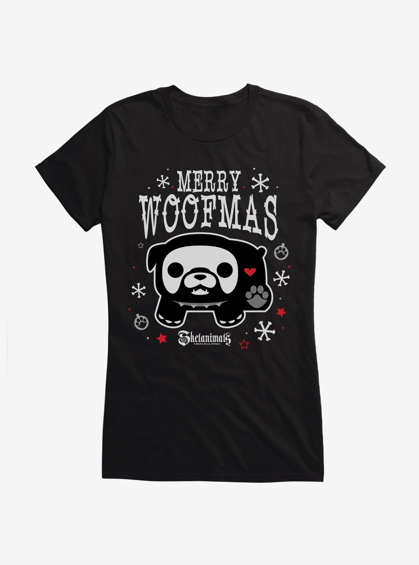 Skelanimals Merry Woofmas Girls T-Shirt, , hi-res