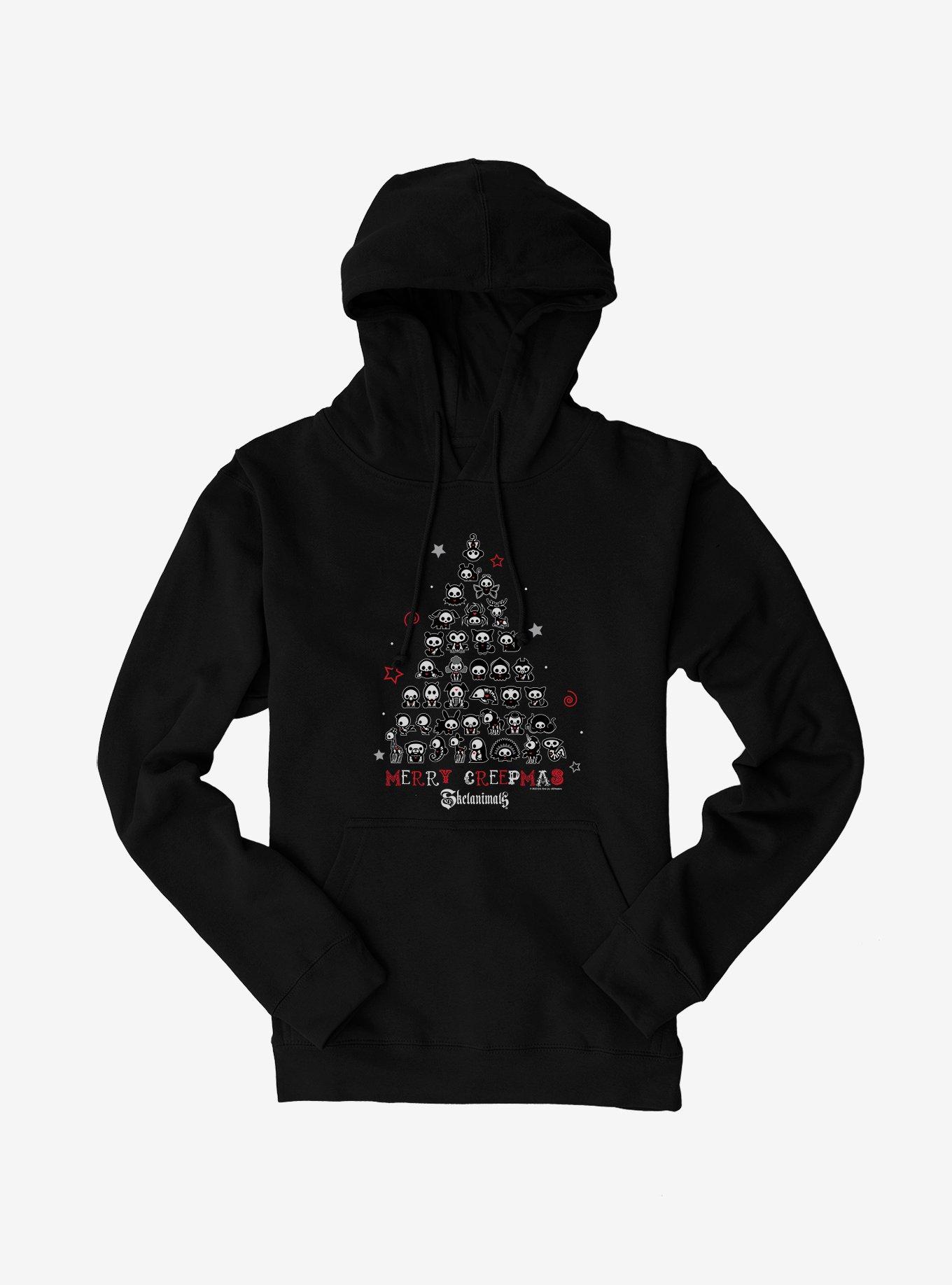 Skelanimals Merry Creepmas Hoodie, BLACK, hi-res