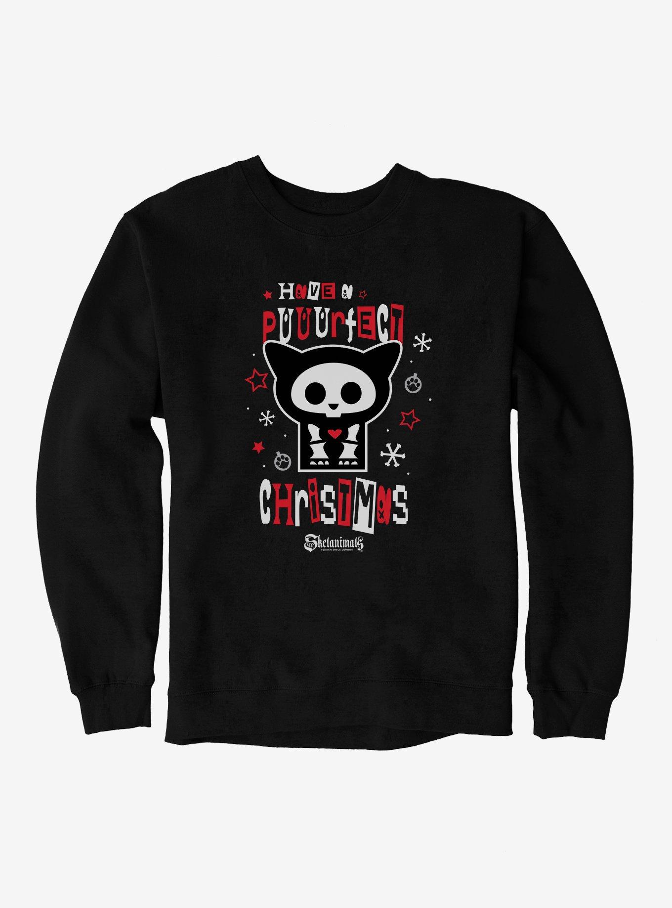 Skelanimals Have A Puuurfect Christmas Sweatshirt, BLACK, hi-res