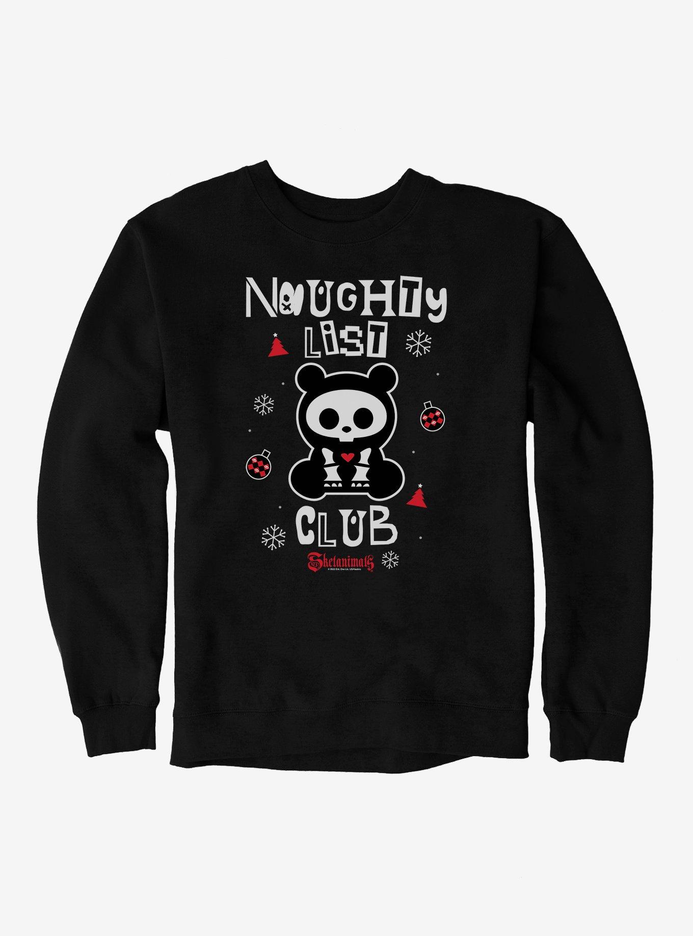 Skelanimals Naughty List Club ChungKee Sweatshirt, BLACK, hi-res