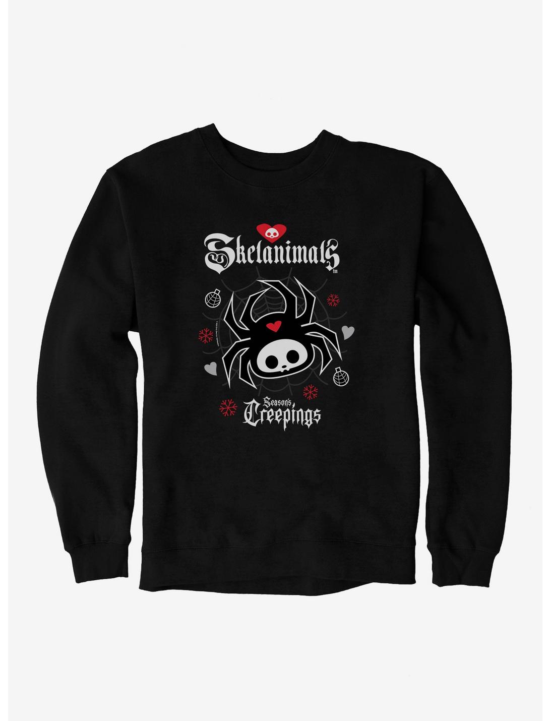 Skelanimals Season's Creepings Sweatshirt, BLACK, hi-res