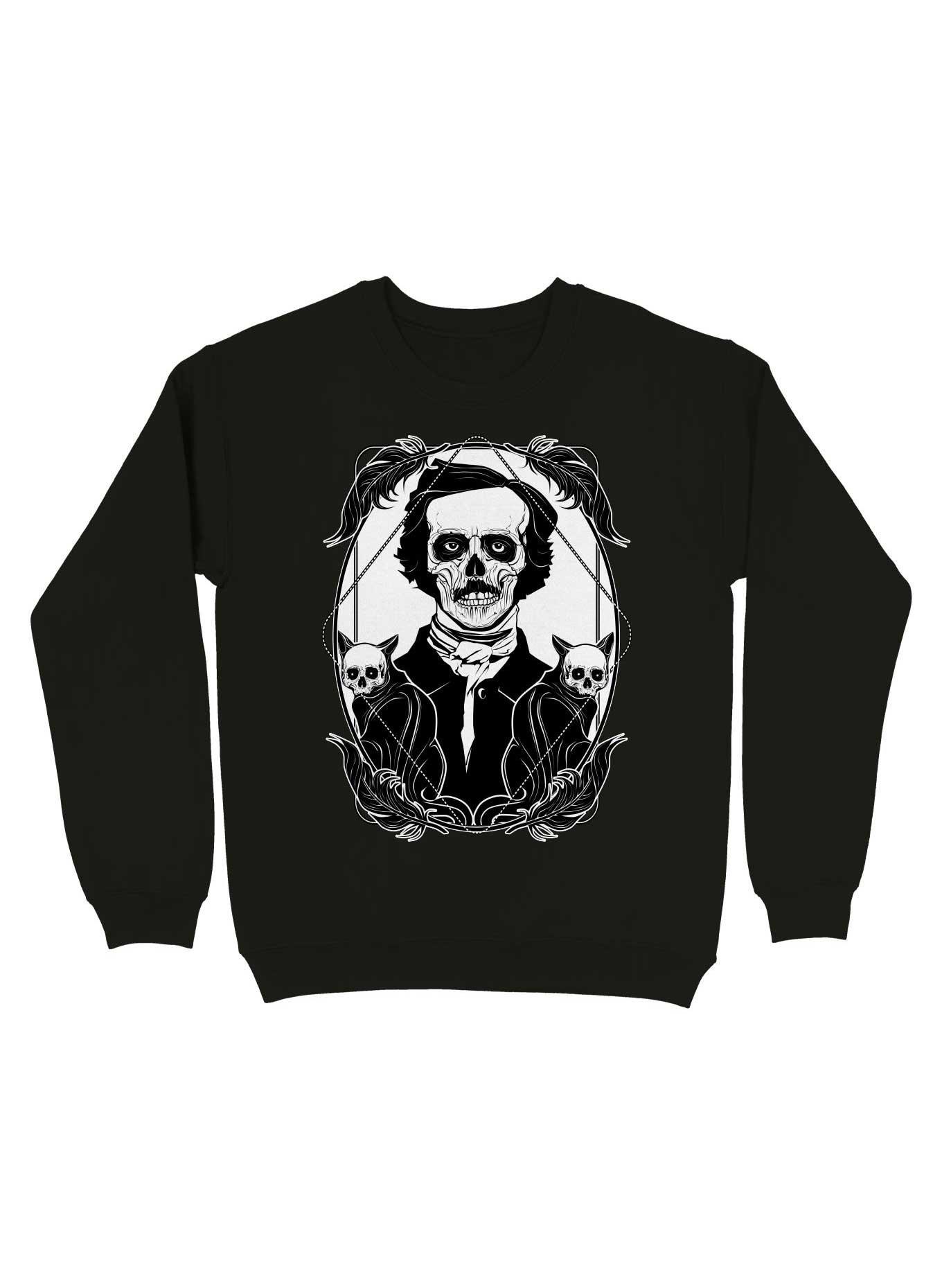 Edgar Allan Poe The Black Cat Sweatshirt, BLACK, hi-res