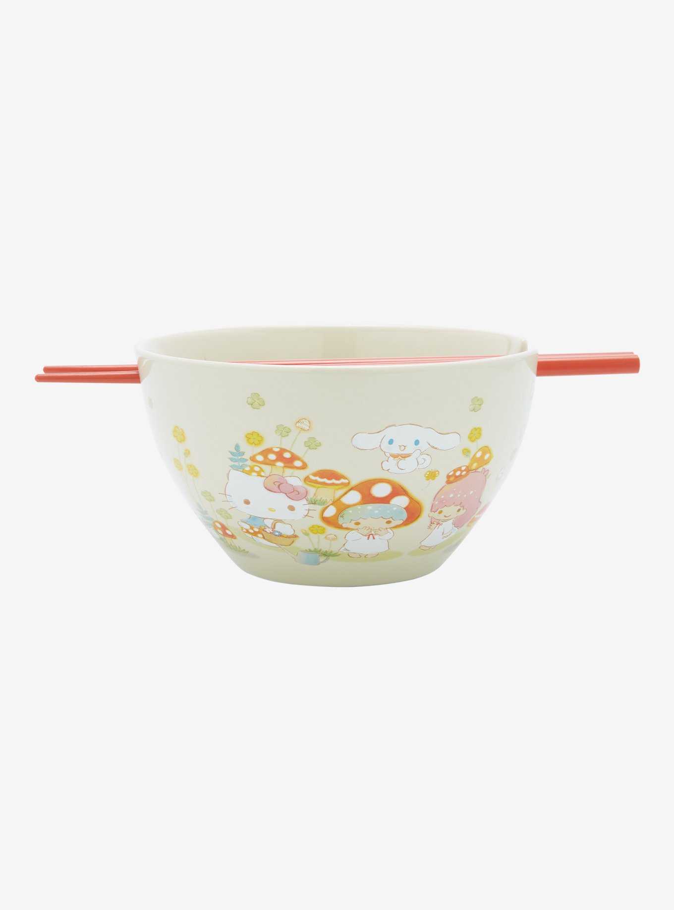 Hello Kitty And Friends Mushroom Ramen Bowl With Chopsticks, , hi-res