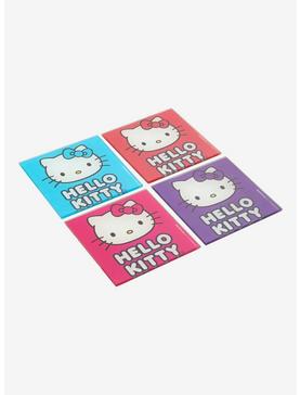 Plus Size Hello Kitty Color Glass Coaster Set, , hi-res