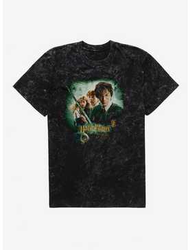 Harry Potter and the Chamber of Secrets Movie Poster Mineral Wash T-Shirt, , hi-res