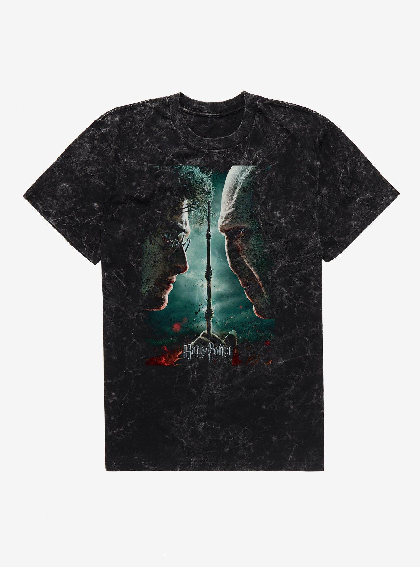 Harry Potter and the Deathly Hallows: Part Movie Poster Mineral Wash T-Shirt