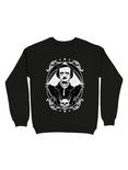 Edgar Allan Poe The King of Macabre Sweatshirt, BLACK, hi-res