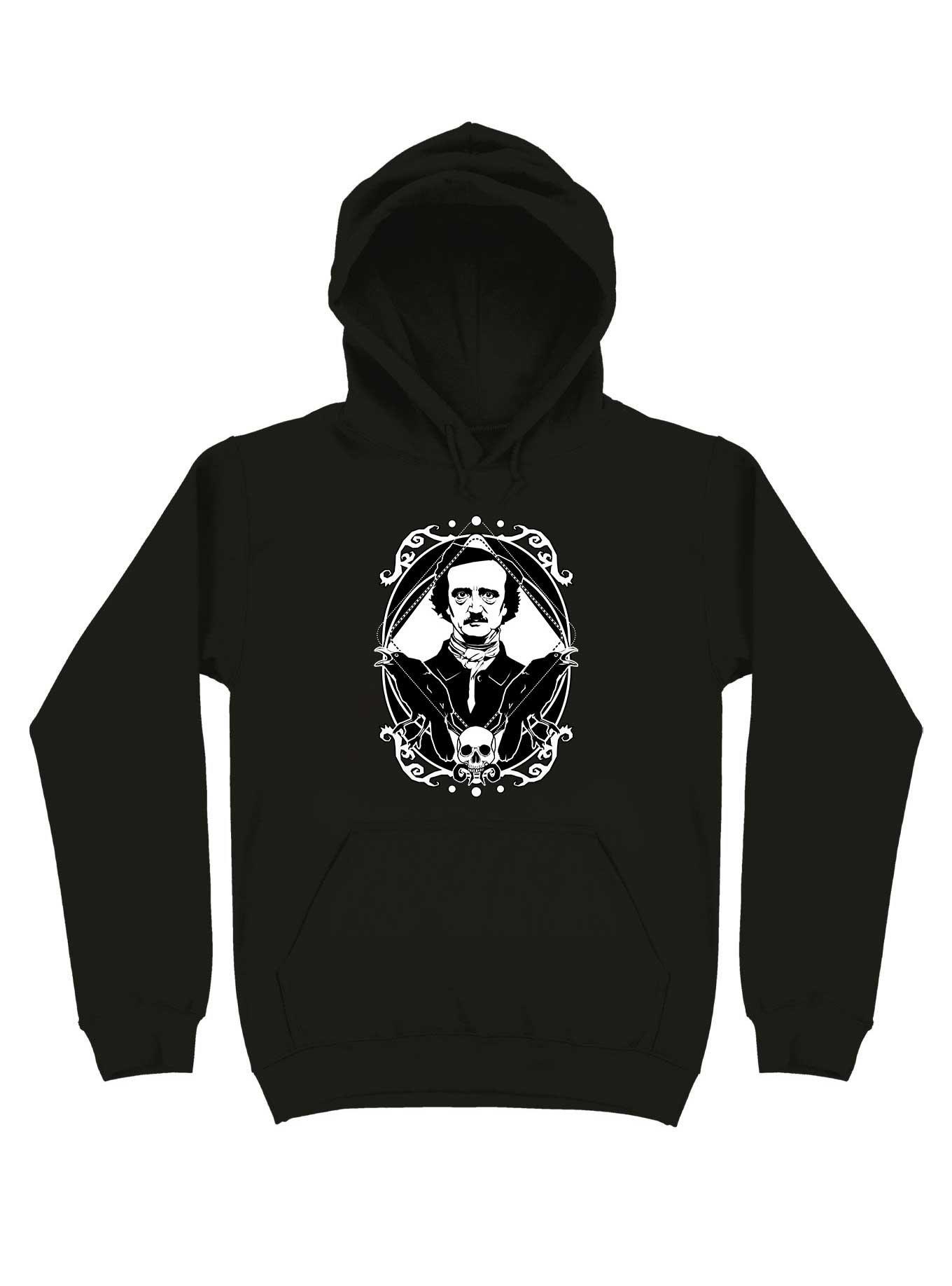 Edgar Allan Poe The King of Macabre Hoodie, BLACK, hi-res