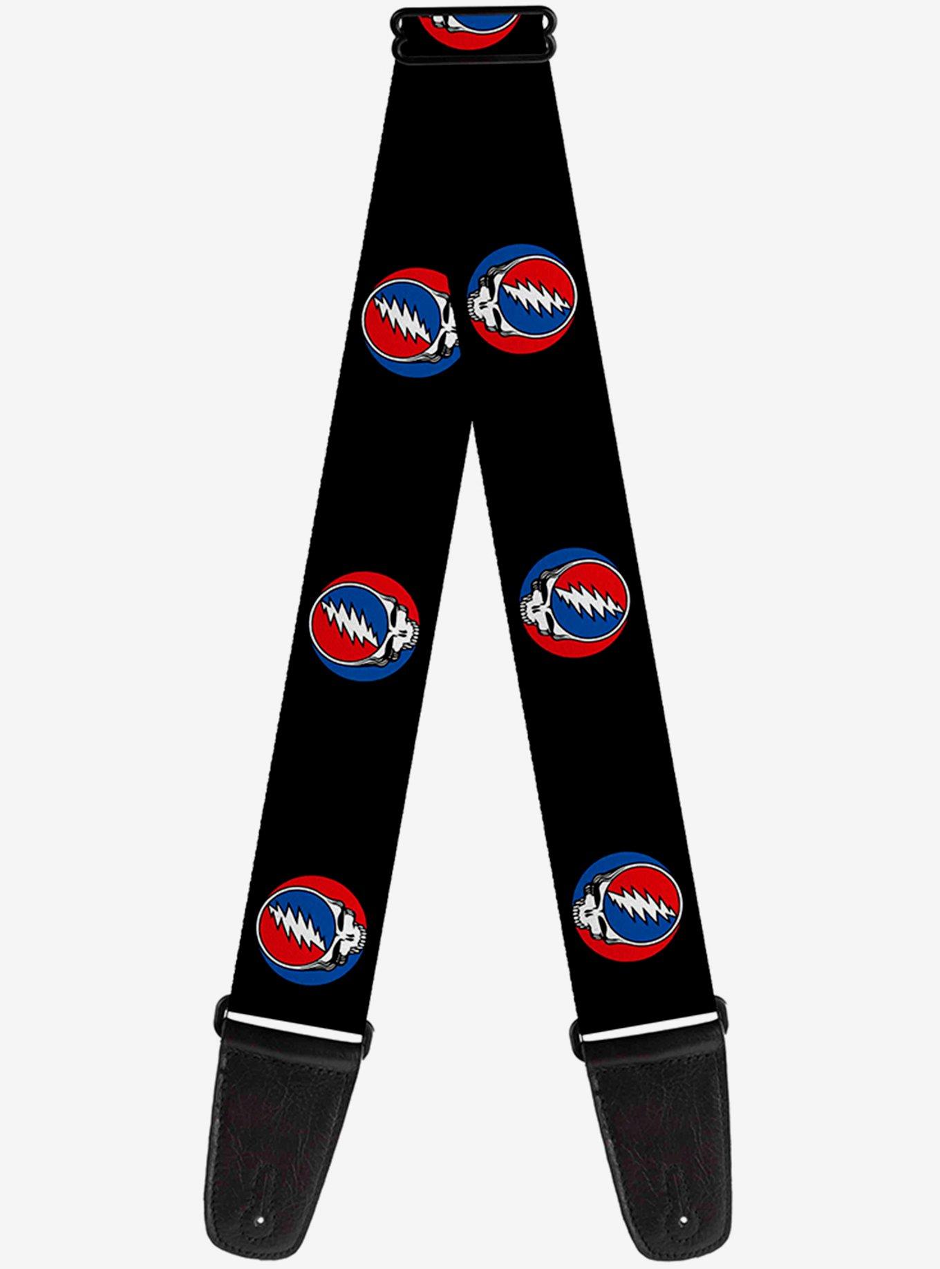 Grateful Dead Steal Your Face Repeat Guitar Strap, , hi-res