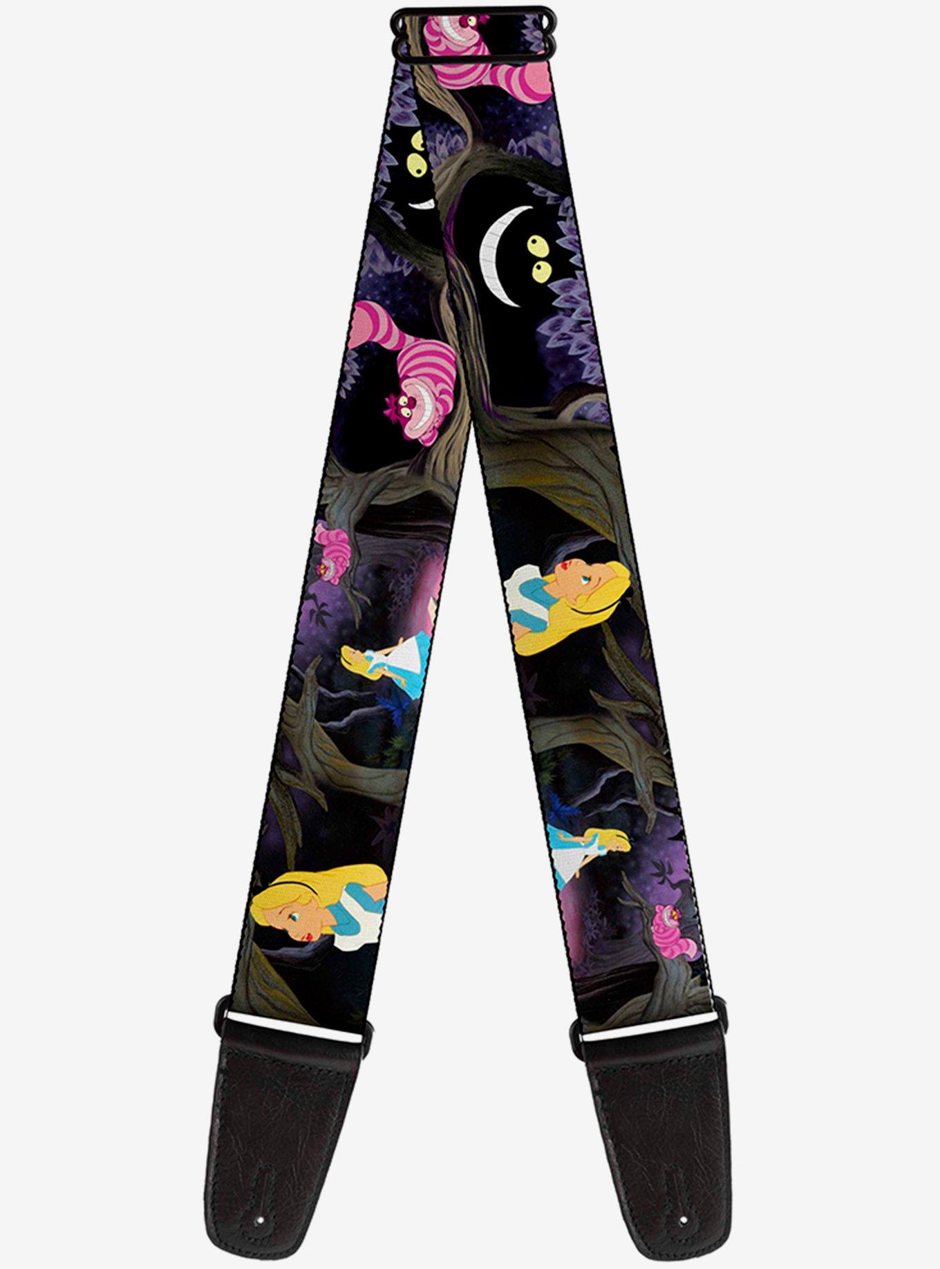 Disney Alice in Wonderland Cheshire Cat Scenes Guitar Strap, , hi-res