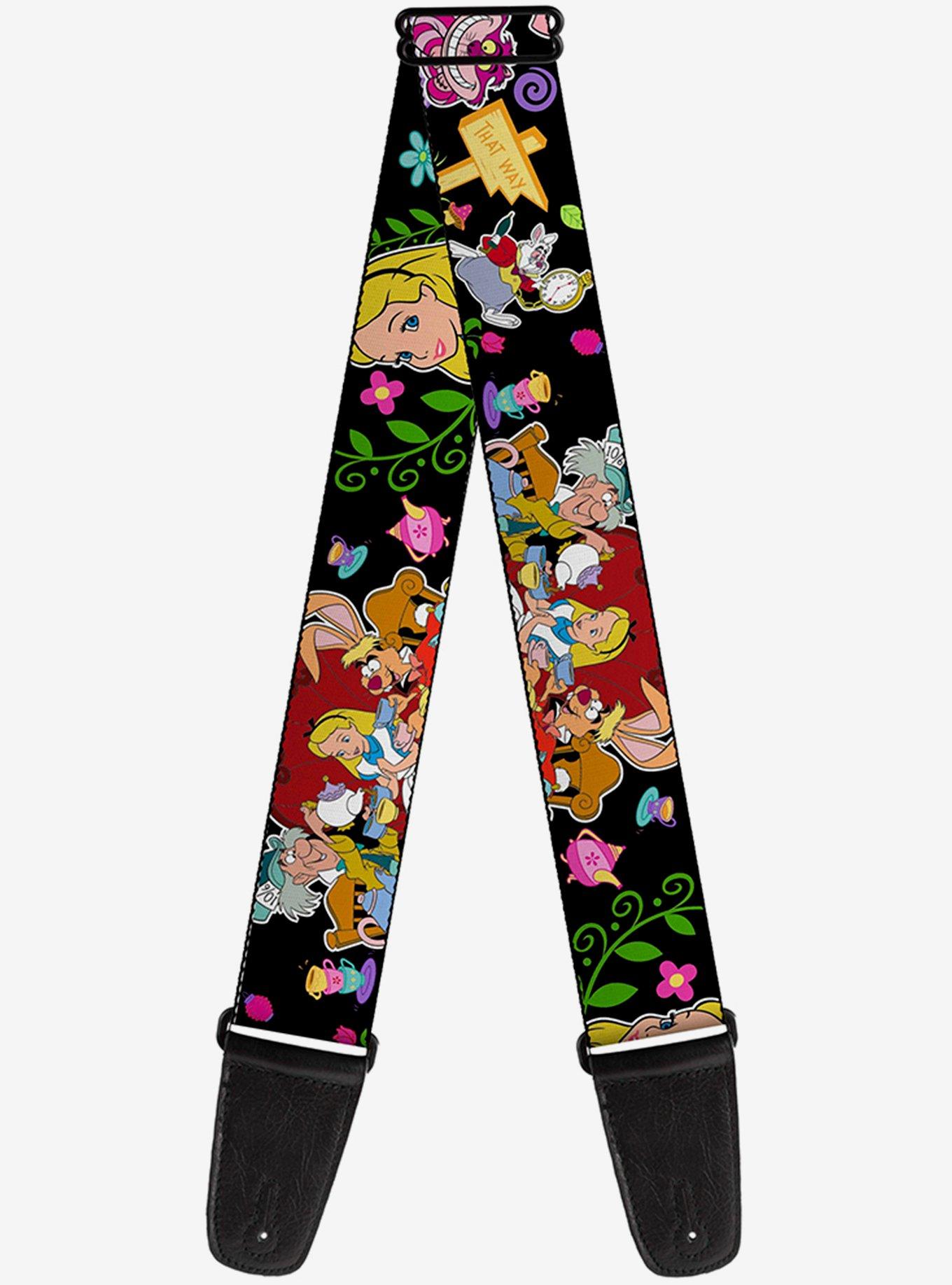 Disney Alice in Wonderland Encounters In Wonderland Guitar Strap, , hi-res