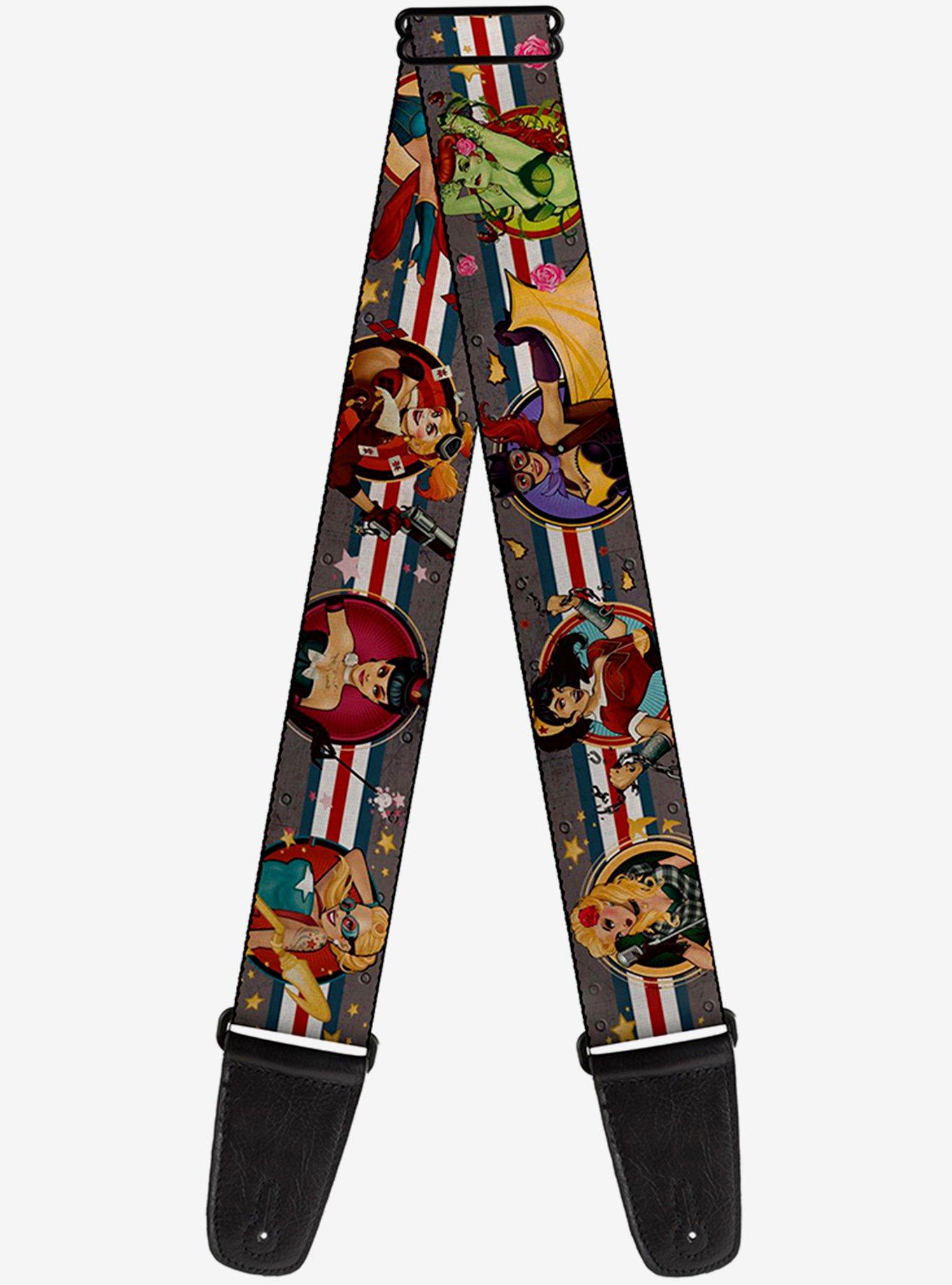 DC Comics Bombshell Pin Up Girls Guitar Strap, , hi-res