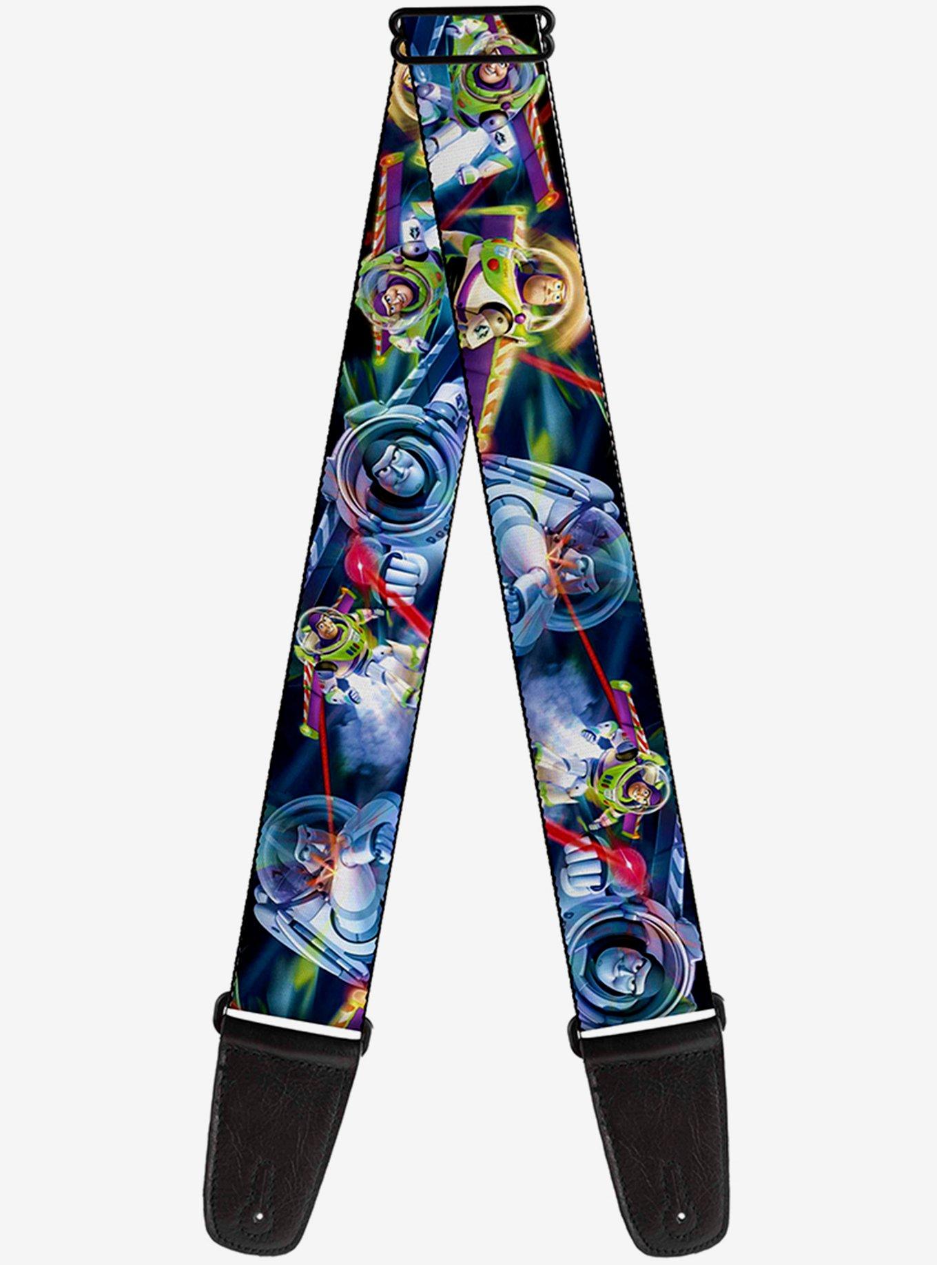 Disney Pixar Buzz Lightyear Action Poses Stacked Guitar Strap Hot Topic