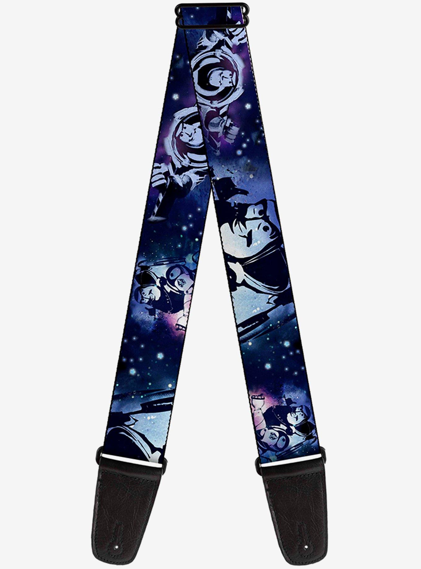 Disney Pixar Buzz Lightyear Poses Galaxy Blues Guitar Strap Hot Topic