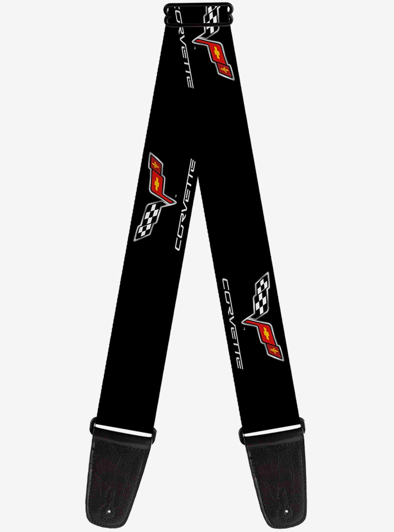 Corvette C6 Logo Repeat Guitar Strap