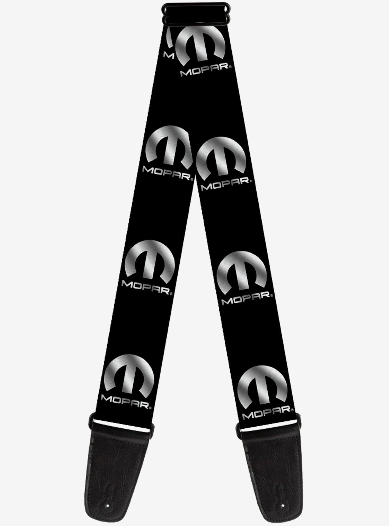 Mopar Logo Repeat Gradient Guitar Strap, , hi-res