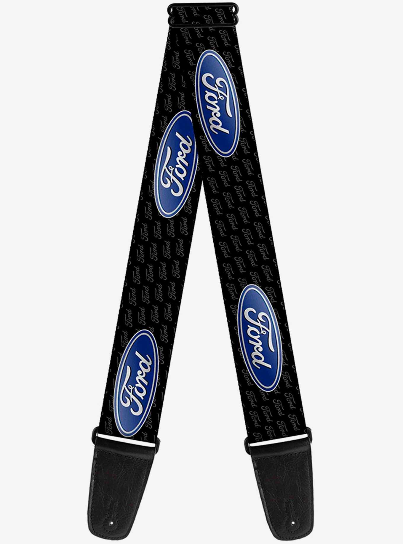 Ford Oval Repeat Text Guitar Strap, , hi-res