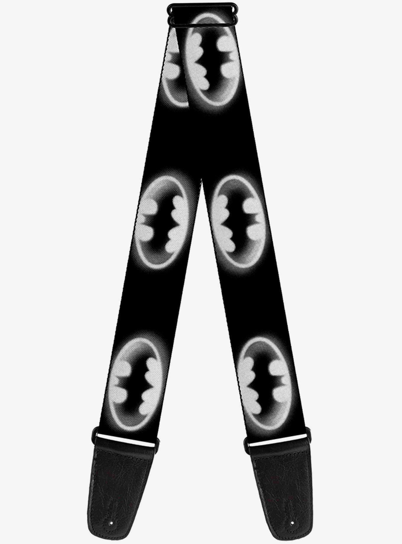 DC Comics Batman Cloudy Bat Signals Guitar Strap, , hi-res