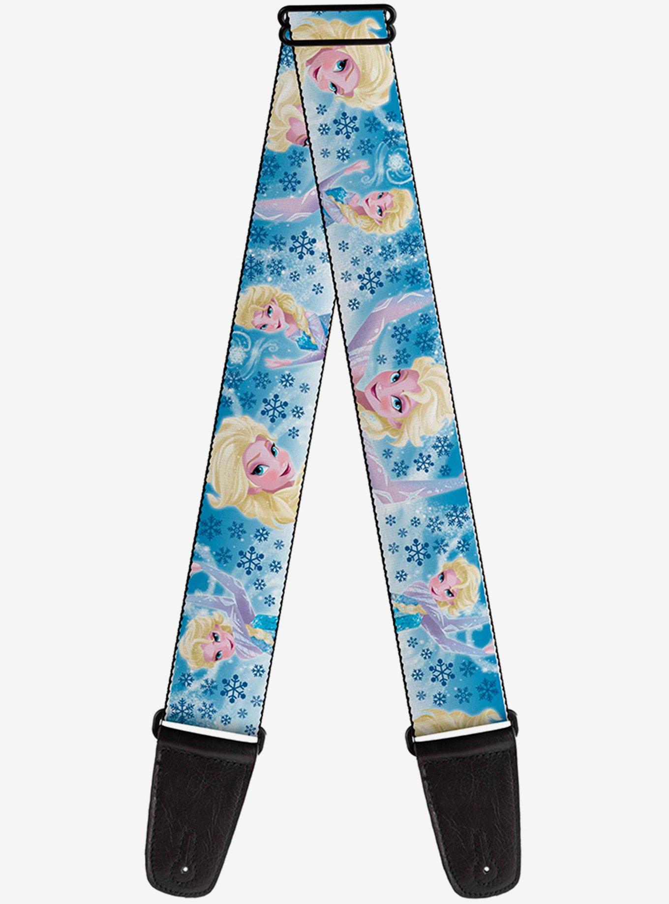 Disney Frozen Elsa Poses Snowflake Swirls Guitar Strap, , hi-res