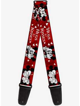 Disney Mickey Mouse and Minnie Hugs Kisses Poses Guitar Strap, , hi-res